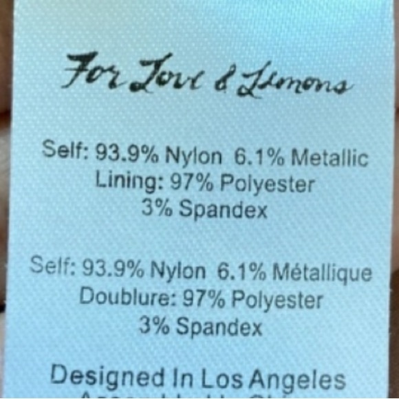 🍋For Love And Lemons Modern Love Lace Dress Large - Picture 7 of 9